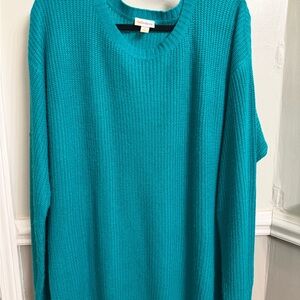 LuLaRoe Vibrant Teal Shaker Knit Sweater